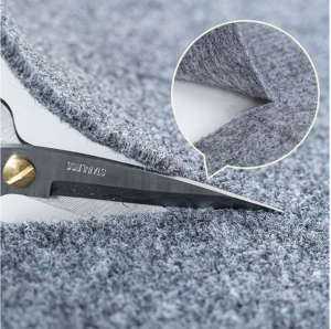 high-quality velour carpet -gray
