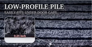 Hot Selling Anti-Slip Entrance Different Color Double Stripes Seven Stripes PVC Backing Door Hotel Floor Mat